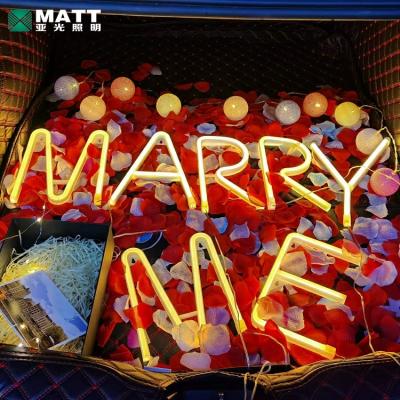 China Shops MATT Custom No MOQ Acrylic Groom Neon Sign Just To Marry Wedding Engagement Party Proposal Valentine Decor for sale