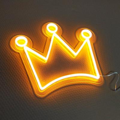 China Buildings Waterproof Neon Light Custom Acrylic Letters Led Crown Neon Sign For Advertising for sale