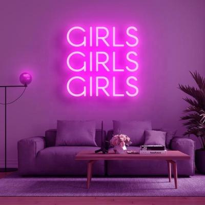 China Customer Wholesale Acrylic Pink Design Girls Neon Signs Factory Price Buildings Popular China Neon Sign for sale