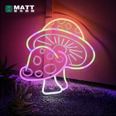 China Long term work Matt factory dropshipping custom colorful LED neon light signs diffuse neon sign with 3D art for bedroom for sale