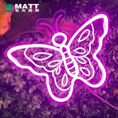 China Stores Butterflies Neon Sign Party Led Neon Light Home Decoration Neon for sale