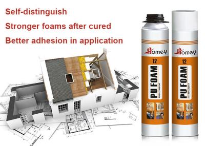 China Homey 12 is fire retardant B2 grade Pu foam for building insulation. for sale