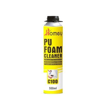 China Homey C100 500ml Cleaning Foam Spray PU Foam Adhesive for sale