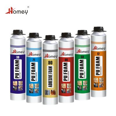 China Homey Clean Raw Material Suitable Building And Construction Pu Foam Spray for sale