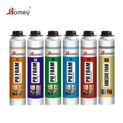 China Homey Multi - Purpose Pu Foam Spray Expans Cleaner Non Combustible Insulation Pu Foam for sale