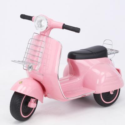 China Girls children's electric car men's and women's baby tricycle can be charged double remote control children's music toys electric motorcycle for sale