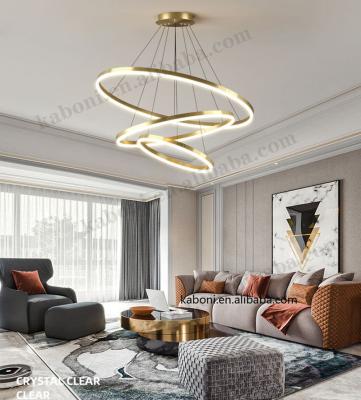 China Outdoor Mounted 100w Led Ring Chandelier Pendant Light For Living Room for sale