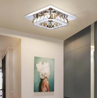 China Modern Luxury Led Ceiling Lamp Household Modern Crystal Aisle Lamp for sale