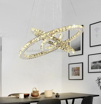 China zhengcheng fancy pendant lamp exterior mounted remote dimming modern crystal lamp for sale