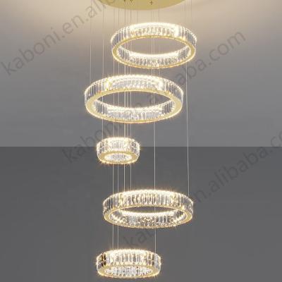 China Surface Mounted Luxury Round Crystal Lamp Led Light Dining Designer Led Modern Pendant Light High Quality for sale