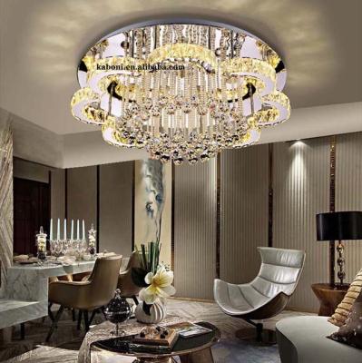 China Surface mounted modern crystal bedroom lights k9 led ceiling lights crystal ceiling lights chandelier for sale