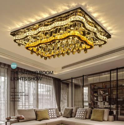 China Surface Mounted 2020 Modern Crystal Ceiling Lights For Panel Lights Ceiling for sale