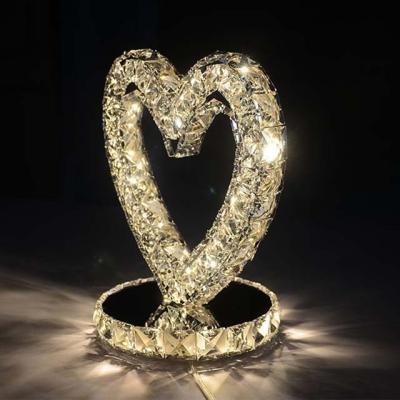 China Modern factory specializes in producing luxury led crystal K9 table lamps for sale