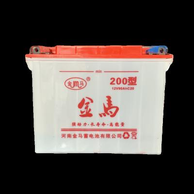 China Different Energy Jinwang Machinery Factory Maintenance Free Battery 12V Lead Acid Battery Used In Mini Electric Dumper Tricycle for sale