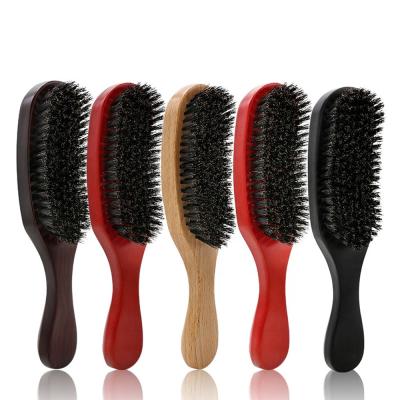 China Wooden Bristle Hair Brush Beard Brush 360 Wave Brush Nondisposable for sale