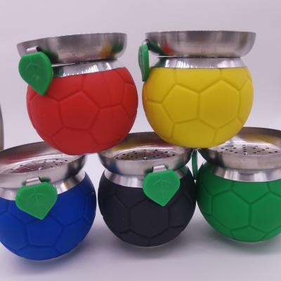 China Smooking Hookah Accessories Football Style Hookah Smoke Pot Shisha Accessories Silicone Football Hookah Bowl for sale