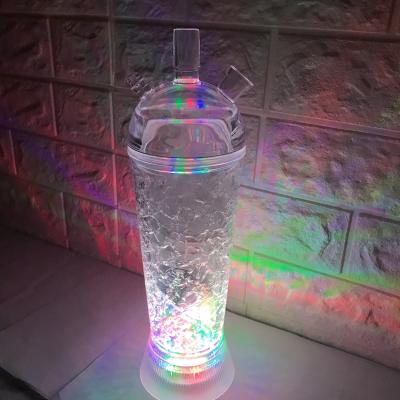 China Smooking Hookah Shisha Acrylic Hookah Cup With LED Light for sale