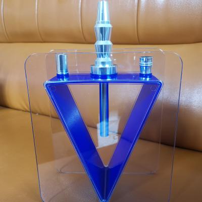 China New Design Shisha Narguile Narguile Shisha Smoking Acrylic Aluminum Hookah With Led Light Acrylic Hookah for sale