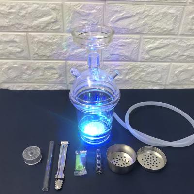 China Smooking Hookah Shisha Acrylic Hookahs Wholesale LED Light Cup Hookah for sale