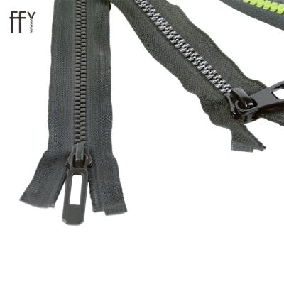 China Cheaper Custom Made High Quality Big Long Teeth Chain Nylon Black Plastic Zipper Factory Zipper #5 Zipper for sale