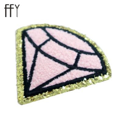 China 3D Fashion Customize Hot Stamping Sequins Garmen Patch Rhinestone Patches For Clothing for sale