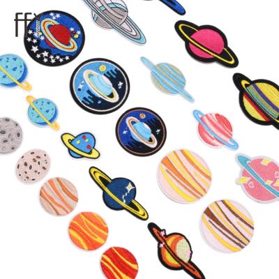 China 3D 3D Universe Planet Series Embroidery Patch Custom Fashion Diy Patches For Clothes for sale