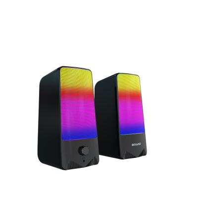 China Portable LED Wireless Speaker Colorful New Light Stylish Innovative Design Led Home Theater System Theater Speaker for sale