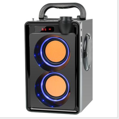 China Rechargeable LED Flashing Light Speaker Multimedia Speaker Mobile Home Theater with Led Display for sale