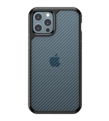 China Soft Touch Shockproof Wholesale Translucent PC Carbon Fiber Cell Phone Wear Resistant Case for sale