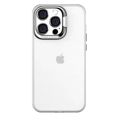 China Shockproof Shockproof Lens Protection TPU PC Phone Case Cover For iPhone 13 With Camera Bracket Case for sale