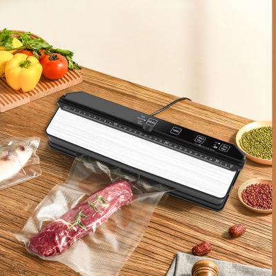 China Household Food Storage Dry Moist One-Button Vacuum Food Sealer With 15 Pcs Airtight Seal Bags for sale