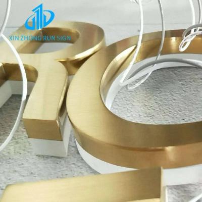 China Company Logo Outdoor Backlit Letter Lights Waterproof Acrylic Metal Led Letter Light for sale