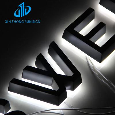 China Restaurant 3d Led Illuminated Sign Outdoor Led Acrylic Backlit Letter Sign for sale