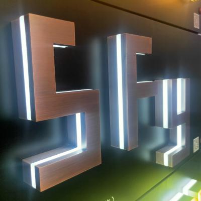 China 3d Acrylic And Stainless Steel Channel Letter Sign Custom Led Letter Sign Backlit Channel Letter Sign for sale