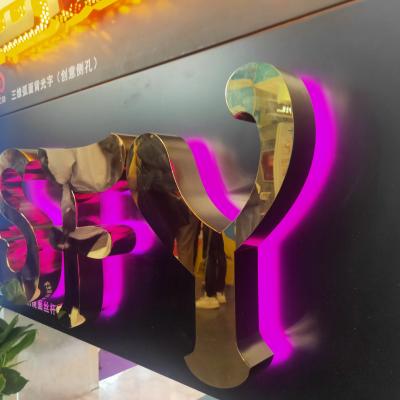 China Led Strips Outdoor Indoor Custom 3d Sign Acrylic Led Office Sign Custom Backlit Advertising Letter Logo Led Sign for sale