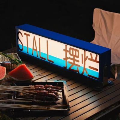 China Store restaurant light box billboard magnetic suction car roof signs portable rechargeable light box for sale