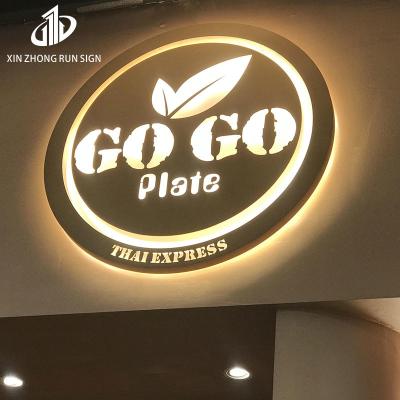 China Best Sellers Restaurant Cafe Led Illuminated Sign Stainless Led Light Box for sale