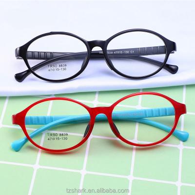 China Children's glasses 2021 new hot sale good quality TR 90 glasses frame kids spectacle glass frame for sale