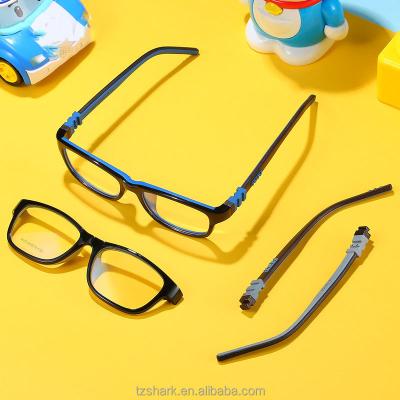 China Amazon Temple Light Anti Blue Light Glasses Glasses High Quality Rubber Soft Flexible Kids Anti Hinge Metal Tr90 Glasses Special Blue Light Glasses For Kids for sale