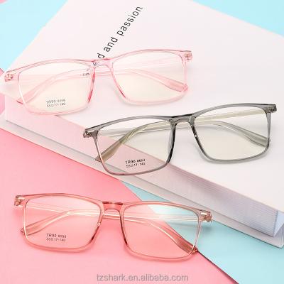 China Rectangle Tr90 Glasses 2021Fashion Adults Glasses Frame Adults Spectacle Glasses Frame For Women Men for sale