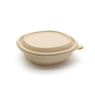 China 280ml Biodegradable Cornstarch Compostable Customizable Eco Food Take-Out Bowl for sale