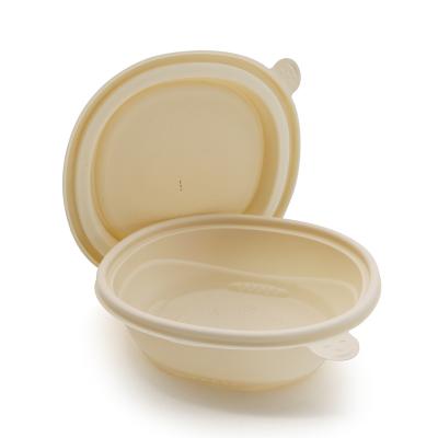 China 450ml 280ml Biodegradable Cornstarch Compostable Customizable Eco Food Takeaway Bowl for sale