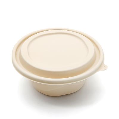 China 800ml Biodegradable Cornstarch Compostable Customizable Eco Food Takeaway Bowl for sale