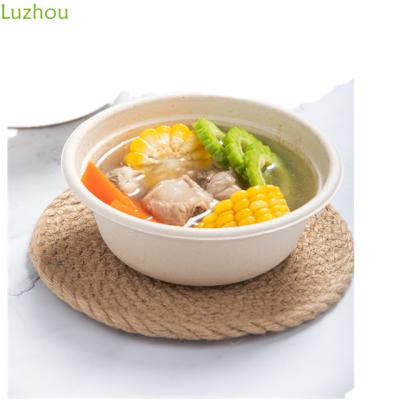 China waterproof & Oilproof Eco - Friendly Disposable Recyclable Round Bowl Biodegradable Sugar Cane for sale