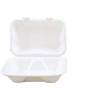 China Oil-resistant& Hot Vendor Water Resistant Bagasse Compostable Biodegradable Packaging For Food for sale