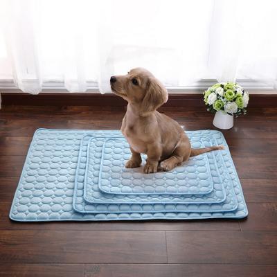 China Cooling Pad Mat For Dogs Cat Blanket Sofa Breathable Pet Bed Summer Washable Dropshipping Dog Pad For Small Medium Large Dogs Car for sale