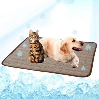 China Factory Breathable Summer Dog Bed Washable Breathable Pet Cool Pad Cooling Mat for sale