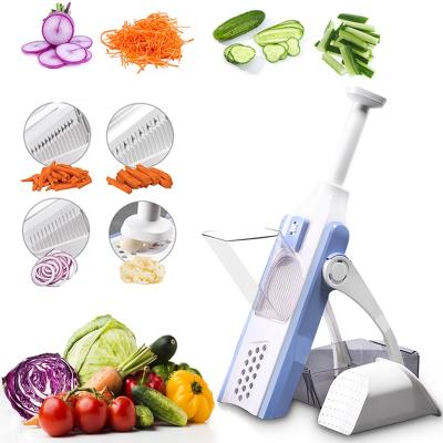 China Wholesale Stainless Steel Foldable Safe Food Kitchen Instruments Slicer Stocked Vegetable Shredder for sale