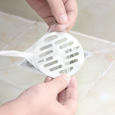 China Stocked 100 Pcs Bathroom Toilet Kitchen Sewer Sink Floor Drain Disposable Filters for sale