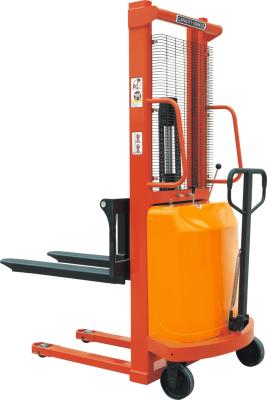 China 1 Ton Semi Electric Order Picker For Workshop , Mobile Lift Pallet Jack for sale